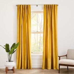 West Elm Cotton Velvet Curtains
